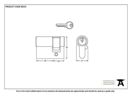 Black 35/10 6pin Single Cylinder | 90235 - Image 2