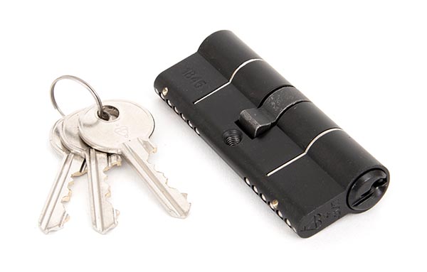 Black 40/40 6pin Euro Cylinder KA | 90239