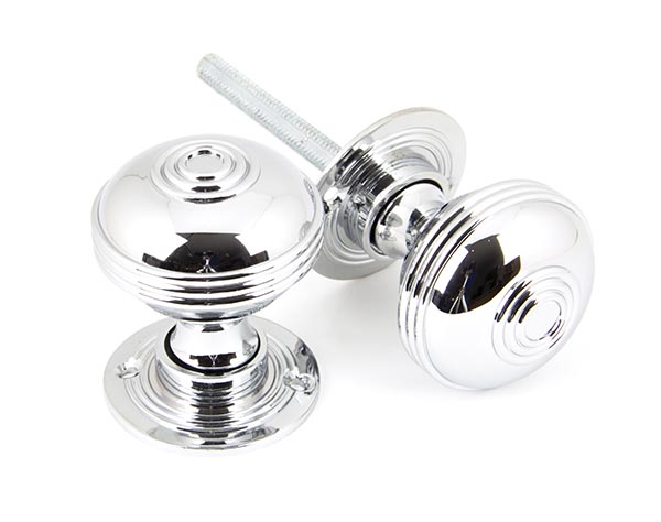 Polished Chrome 50mm Prestbury Mortice/Rim Knob Set | 90274