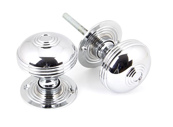Polished Chrome 63mm Prestbury Mortice/Rim Knob Set | 90275