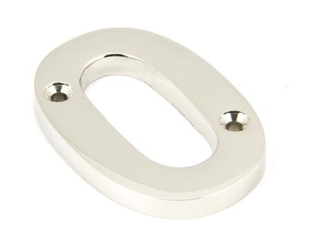 Polished Nickel Numeral 0 | 90310