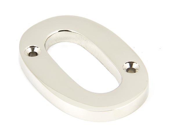 Polished Nickel Numeral 0 | 90310
