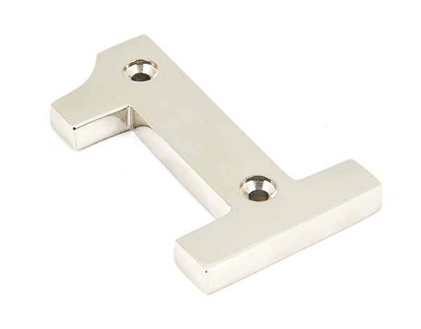 Polished Nickel Numeral 1 | 90311