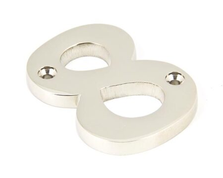 Polished Nickel Numeral 8 | 90318