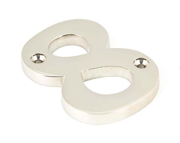 Polished Nickel Numeral 8 | 90318