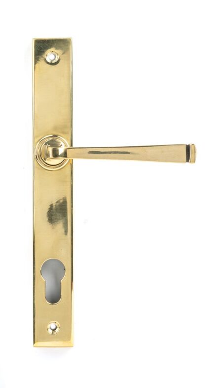 Aged Brass Avon Slimline Lever Espag. Lock Set | 90354