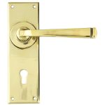 Aged Brass Avon Lever Lock Set | 90358