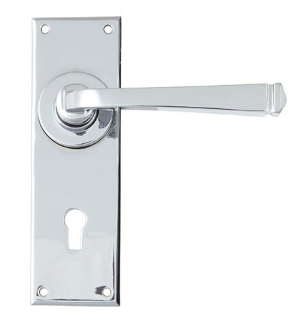 Polished Chrome Avon Lever Lock Set | 90359