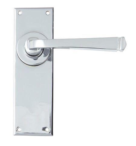 Polished Chrome Avon Lever Latch Set | 90363