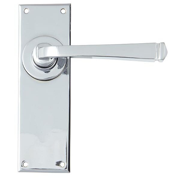 Polished Chrome Avon Lever Latch Set | 90363