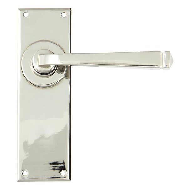 Polished Nickel Avon Lever Latch Set | 90364