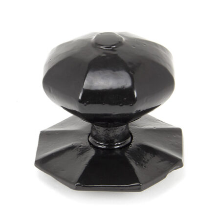 Black Octagonal Centre Door Knob - Internal | 90382