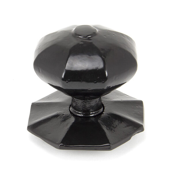 Black Octagonal Centre Door Knob - Internal | 90382