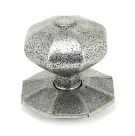 Pewter Octagonal Centre Door Knob - Internal | 90383