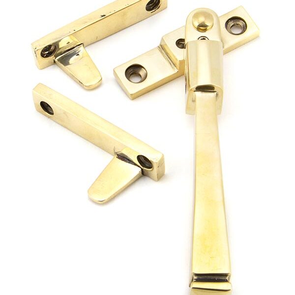 Aged Brass Night-Vent Locking Avon Fastener | 90411