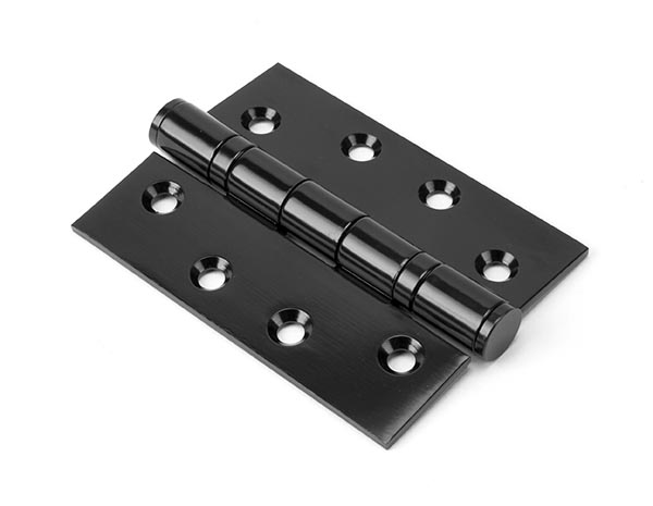 Black 4" Ball Bearing Butt Hinge (pair) | 91043