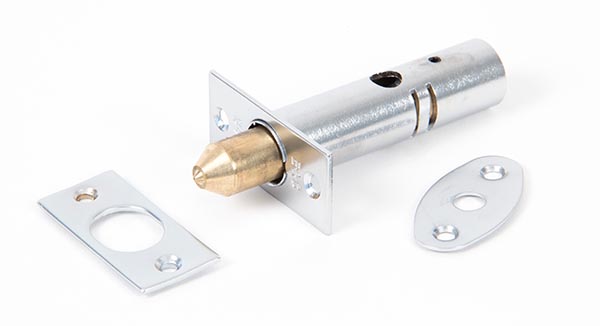 Satin Chrome Security Door Bolt | 91051