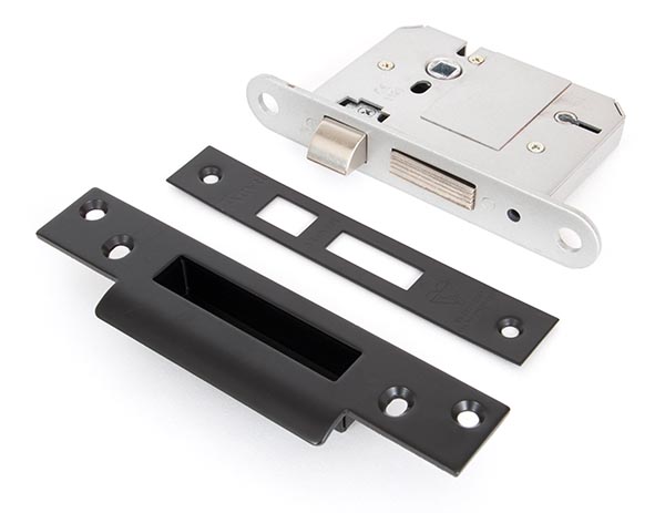 Black 3" 5 Lever BS Sash Lock | 91064