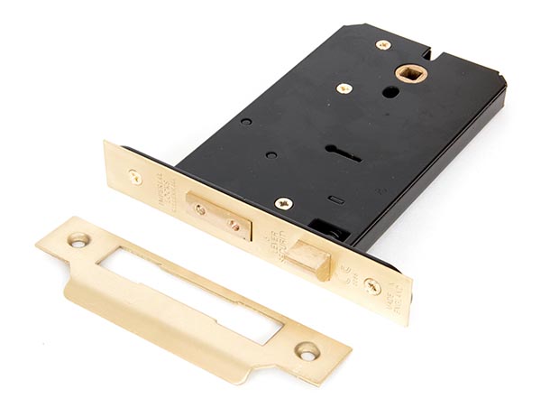 Polished Brass 6" Horizontal 5 Lever Sash Lock | 91073