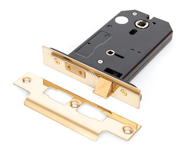PVD 5" Horizontal Bathroom Lock | 91114