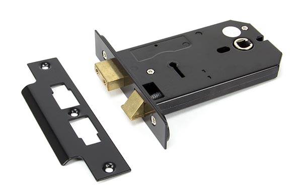 Black 5" Horizontal 3 Lever Sash Lock | 91116