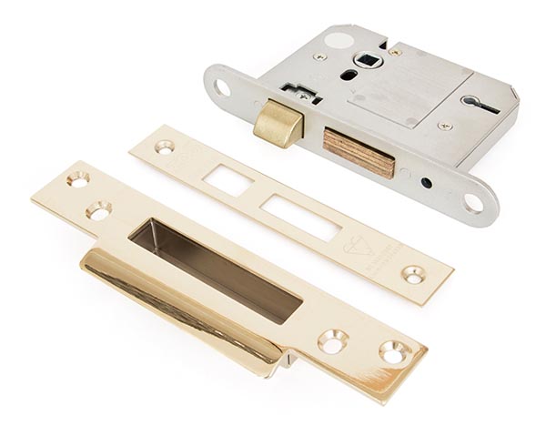 PVD 3" 5 Lever BS Sash Lock | 91121
