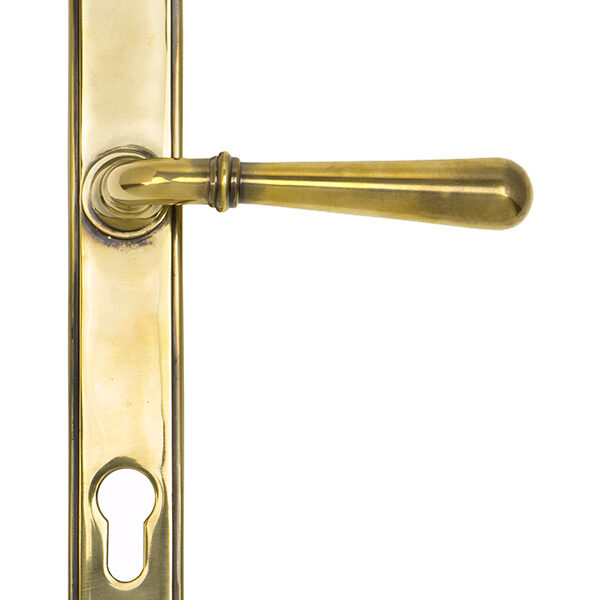 Aged Brass Newbury Slimline Lever Espag. Lock Set | 91413