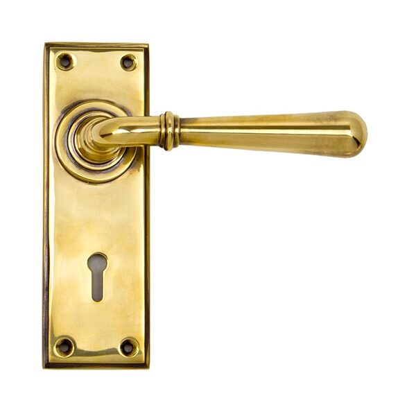 Aged Brass Newbury Lever Lock Set | 91414