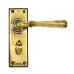 Aged Brass Newbury Lever Bathroom Set | 91416