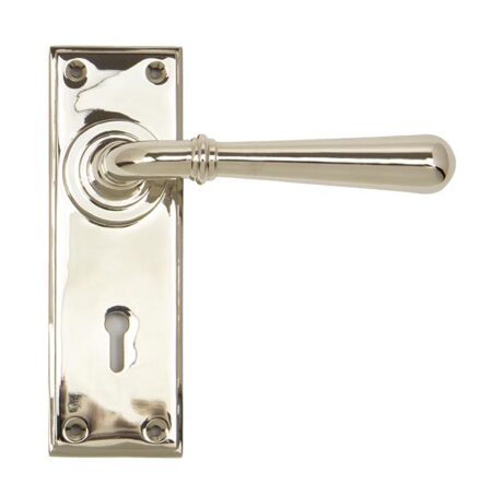 Polished Nickel Newbury Lever Lock Set | 91428