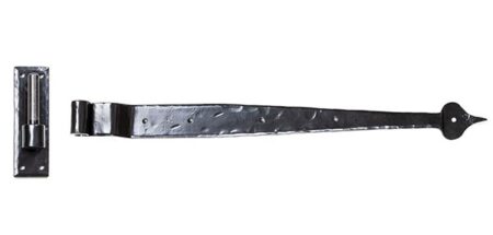 Black 24" Hook & Band Hinge - Cranked (pair) | 91473