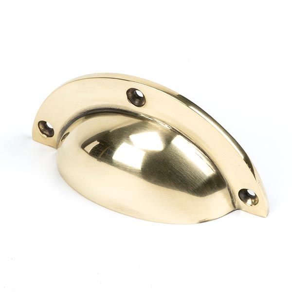 Aged Brass 4" Plain Drawer Pull | 91522