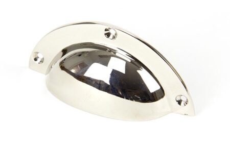 Polished Nickel 4" Plain Drawer Pull | 91524