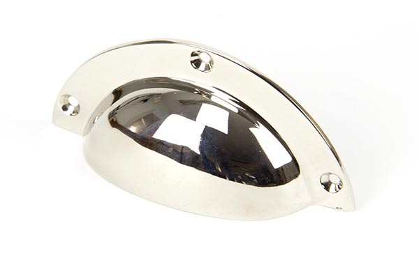 Polished Nickel 4" Plain Drawer Pull | 91524