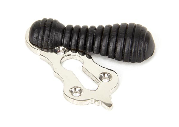 Ebony & Polished Nickel Beehive Escutcheon | 91533