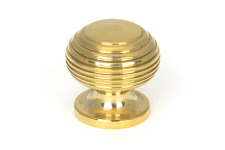 From the Anvil Beehive Cabinet Knob - Polished Brass