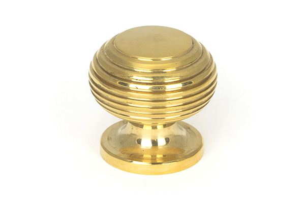 Polished Brass Beehive Cabinet Knob 30mm | 91769