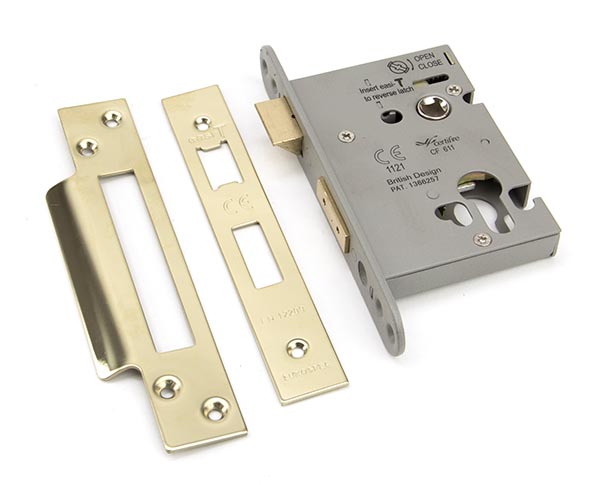 PVD 3" Euro Profile Sash Lock | 91840