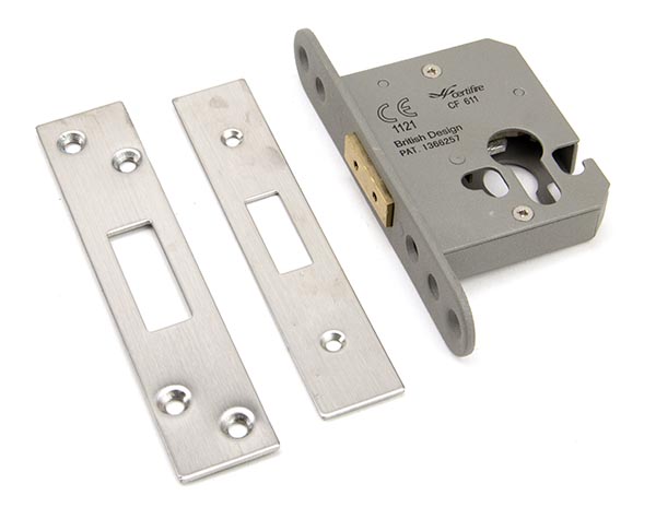 Satin SS 2½" Euro Profile Dead Lock | 91842
