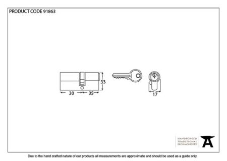 Black 30/35 6pin Euro Cylinder KA | 91863 - Image 2