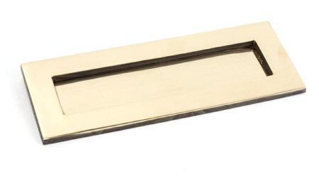 Aged Brass Small Letter Plate | 91880