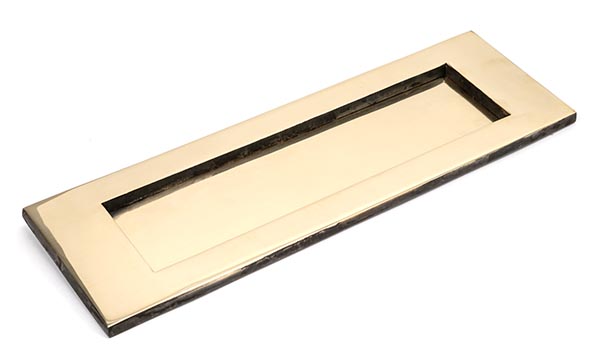 Aged Brass Large Letter Plate | 91881