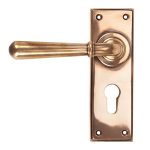 Polished Bronze Newbury Lever Euro Lock Set | 91922