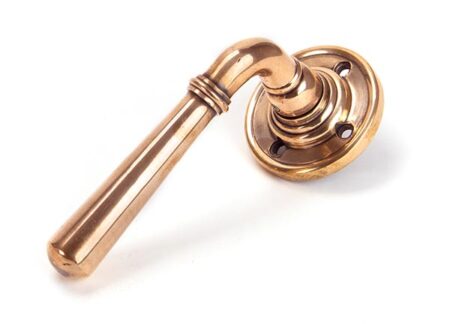 From the Anvil Newbury Lever on Rose Set - Polished Bronze