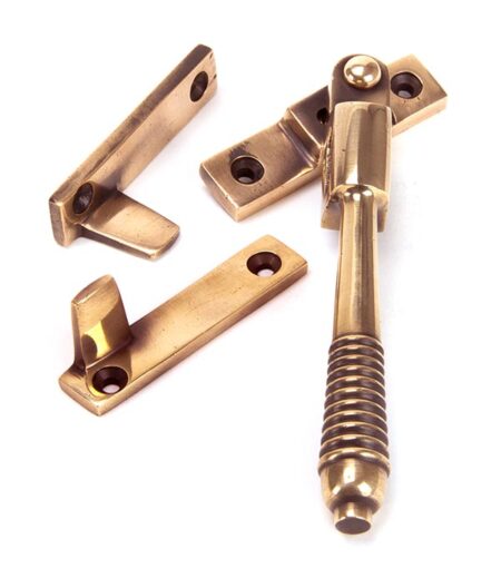 From the Anvil Polished Bronze Night-Vent Locking Reeded Fastener