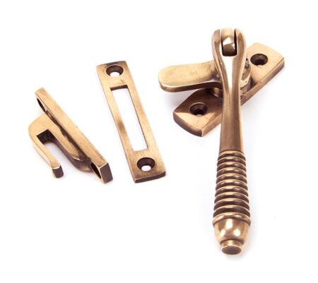 Polished Bronze Locking Reeded Fastener | 91944