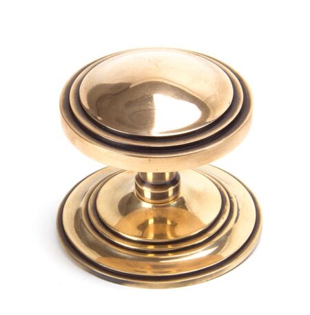 Polished Bronze Art Deco Centre Door Knob | 91946