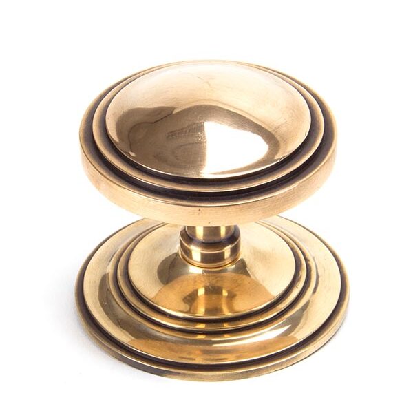 Polished Bronze Art Deco Centre Door Knob | 91946