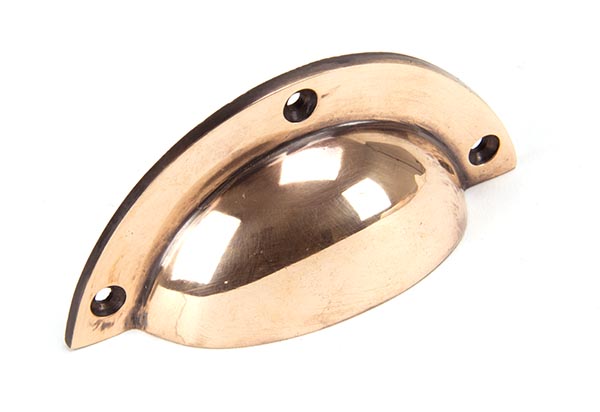 Polished Bronze 4" Plain Drawer Pull | 91961
