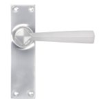 Satin Chrome Straight Lever Latch Set | 91970